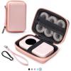 imageMemoking T02 Hard Storage Case  Compatible with Phomemo D30 SUPVAN E10 NIIMBOT D11 JADENS D110 and More with Zipper Mesh Pocket Waterproof Shockproof Case Pink Only CasePink
