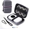 imageMemoking T02 Hard Storage Case  Compatible with Phomemo D30 SUPVAN E10 NIIMBOT D11 JADENS D110 and More with Zipper Mesh Pocket Waterproof Shockproof Case Pink Only CaseGrey