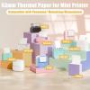 imageMemoking White NonAdhesive Thermal Paper M02 Paper for M02 M02 Pro M02S M03 M03AS M04S Mini Printer 53mmx65mRoll Black on White 3 Rolls Compatible with Phomemo Printer Paper