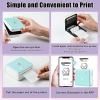 imageMemoking White Thermal Sticker Paper Mo2 Printer Paper for Printer M02 M02 Pro M02S M03 M03AS M04 Keep for 20 Years 50mmx35mRoll Black on White 3 Rolls Compatible with Phomemo Printer Paper
