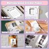 imageMemoking White Thermal Sticker Paper Mo2 Printer Paper for Printer M02 M02 Pro M02S M03 M03AS M04 Keep for 20 Years 50mmx35mRoll Black on White 3 Rolls Compatible with Phomemo Printer Paper
