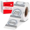 image196quotx196quot Memoking Clear Sticker Paper for M200 M220 M120 M110 M221 Label Printer  Flower Border  Black on Transparent Thermal Label Compatible with Phomemo M110 Labels Printer  140 Labels