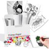 imageHD Clear Thermal Sticker Paper Adhesive Transparent Paper for M02M02SM02Pro M03 M03AS M04 M04AS Sticker Printer Memoking M02 Paper Compatible with Phomemo Printer Paper 50mm x 35mRoll 3RollsWhite