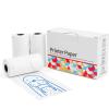 imageHD Color Thermal Sticker Paper for M02 M02D M02S M03 M03AS M04S M02 pro Sticker Maker Machine  Blue on White Label Paper Compatible with Memoqueen Phomemo M02 Paper Printer  208inx1148ft3 Rolls