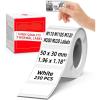 imageM110 Thermal Labels 50x30MM196x 118  M220 Thermal Sticker Label Paper Compatible with Phomemo M110 M220 M150 M250 M260 Label Maker Machine MultiPurpose SelfAdhesive Tag 230 LabelsRollWhite