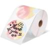 imageMemoking 3 Color Circle Thermal Label SelfAdhesive Round Sticker Label Circular Direct Thermal Printer Label for Logo Design NamePrice Tag Thanks CardAddress QR Code 500 LabelsRollGradient2