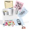 imageMemoking Nonadhesive Colorful Thermal Paper M02 Printer Paper for M02 M02 Pro M02S M03 M03AS M04S M04AS Mini Printer 53mmx65mRoll YellowBluePink 3 Rolls Compatible with Phomemo Printer Paper
