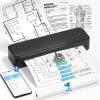 imageMemoking Portable Printers Wireless for Travel M833 Inkless Bluetooth Thermal Printer Supports 85quot X 11quot US Letter ampamp A4 Size Thermal Paper Compatible with iOS Android Laptop Tablet Smartphone