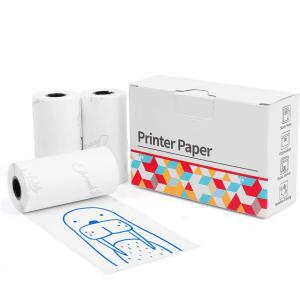 imageHD Color Thermal Sticker Paper for M02 M02D M02S M03 M03AS M04S M02 pro Sticker Maker Machine  Blue on White Label Paper Compatible with Memoqueen Phomemo M02 Paper Printer  208inx1148ft3 Rolls