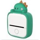 imageMemoking T02 Protective Case  Unicorn Shape Soft Silicone Cute Design Printer Cover Compatible with T02 Mini Sticker Thermal Portable Pocket Printer Green