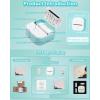 imageMemoking Mini Printer  Sticker Printer T02 Thermal Sticker Maker Machine Mini Portable Pocket Machine Inkless Label Maker for Anatomy Flashcard Journal Note Receipt Kids BlackGreen