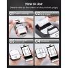 imageMemoking Mini Printer  Sticker Printer T02 Thermal Sticker Maker Machine Mini Portable Pocket Machine Inkless Label Maker for Anatomy Flashcard Journal Note Receipt Kids BlackBlack