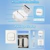 imageMemoking Mini Printer  Sticker Printer T02 Thermal Sticker Maker Machine Mini Portable Pocket Machine Inkless Label Maker for Anatomy Flashcard Journal Note Receipt Kids BlackWhite