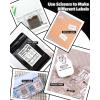 imageMemoking Mini Printer  Sticker Printer T02 Thermal Sticker Maker Machine Mini Portable Pocket Machine Inkless Label Maker for Anatomy Flashcard Journal Note Receipt Kids BlackWhite