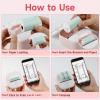 imageMemoking Mini Printer  Sticker Printer T02 Thermal Sticker Maker Machine Mini Portable Pocket Machine Inkless Label Maker for Anatomy Flashcard Journal Note Receipt Kids BlackPink