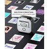 imageMemoking Mini Printer  Sticker Printer T02 Thermal Sticker Maker Machine Mini Portable Pocket Machine Inkless Label Maker for Anatomy Flashcard Journal Note Receipt Kids BlackBlack