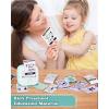 imageMemoking Mini Printer  Sticker Printer T02 Thermal Sticker Maker Machine Mini Portable Pocket Machine Inkless Label Maker for Anatomy Flashcard Journal Note Receipt Kids BlackGreen