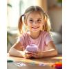 imageMemoking T02 Protective Case  Unicorn Shape Soft Silicone Cute Design Printer Cover Compatible with T02 Mini Sticker Thermal Portable Pocket Printer Pink