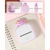 imageMemoking T02 Protective Case  Unicorn Shape Soft Silicone Cute Design Printer Cover Compatible with T02 Mini Sticker Thermal Portable Pocket Printer Pink