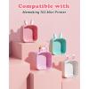 imageMemoking T02 Protective Case  Unicorn Shape Soft Silicone Cute Design Printer Cover Compatible with T02 Mini Sticker Thermal Portable Pocket Printer Pink