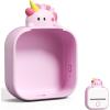 imageMemoking T02 Protective Case  Unicorn Shape Soft Silicone Cute Design Printer Cover Compatible with T02 Mini Sticker Thermal Portable Pocket Printer Pink