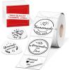 imageM110 Thermal Labels  for M100M110M220M160M221M150 M250M260 Printer Compatible with Phomemo Labels 196quot50mm Colorful Circle Sticker Paper for DIY Design QR Code Thanks Card AddressWhite