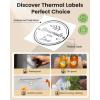imageM110 Thermal Labels  for M100M110M220M160M221M150 M250M260 Printer Compatible with Phomemo Labels 196quot50mm Colorful Circle Sticker Paper for DIY Design QR Code Thanks Card AddressWhite