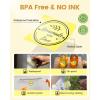 imageM110 Thermal Labels  for M100M110M220M160M221M150 M250M260 Printer Compatible with Phomemo Labels 196quot50mm Colorful Circle Sticker Paper for DIY Design QR Code Thanks Card AddressYellow