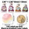 imageM110 Thermal Labels  for M100M110M220M160M221M150 M250M260 Printer Compatible with Phomemo Labels 196quot50mm Colorful Circle Sticker Paper for DIY Design QR Code Thanks Card AddressGradient Rainbow Pink