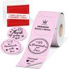 imageM110 Thermal Labels  for M100M110M220M160M221M150 M250M260 Printer Compatible with Phomemo Labels 196quot50mm Colorful Circle Sticker Paper for DIY Design QR Code Thanks Card AddressPink