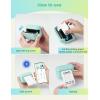 imageMemoking Mini Printer  Portable Sticker Printer Q02E Pocket Thermal Inkless Sticker Maker Bluetooth Print Pod Small Receipt Printer for Study NoteDiagrams Scrapbook Journal Gift DIYGreen