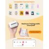 imageMemoking Mini Printer  Portable Sticker Printer Q02E Pocket Thermal Inkless Sticker Maker Bluetooth Print Pod Small Receipt Printer for Study NoteDiagrams Scrapbook Journal Gift DIYWhite