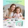 imageMemoking Mini Printer  Portable Sticker Printer Q02E Pocket Thermal Inkless Sticker Maker Bluetooth Print Pod Small Receipt Printer for Study NoteDiagrams Scrapbook Journal Gift DIYGreen