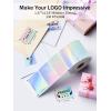 image:imageMemoking Label Maker Machine with Tape with 40x30mm 157x118 Holographic Waterproof Sticker PaperBlue