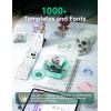 image:imageMemoking Print Pods Mini Printer  T02 Pro AI Sticker Printer Box Thermal Inkless Sticker Maker Machine Bluetooth Impresora Porttil Instant Print for Notes Anatomical Diagrams Journal DIY Gift