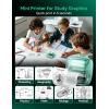 image:imageMemoking Print Pods Mini Printer  T02 Pro AI Sticker Printer Box Thermal Inkless Sticker Maker Machine Bluetooth Impresora Porttil Instant Print for Notes Anatomical Diagrams Journal DIY Gift