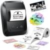 image:imageMemoking Label Maker Machine with Tape A42Address Barcode Label Printer with 2000 Icons amp 300 FontsBluetooth Portable Thermal Printer for Small BusinessHomeSchoolLogoClothingMailingBakery