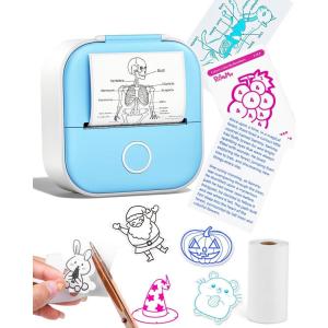 image:imageMemoking Mini Sticker Printer Inkless Portable Bluetooth Thermal Label amp Photo Printer with App PocketSized Wireless Printer for Journaling Scrapbooking Home Organization amp Study Notes