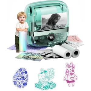 image:imageMemoking Print Pods Mini Printer  T02 Pro AI Sticker Printer Box Thermal Inkless Sticker Maker Machine Bluetooth Impresora Porttil Instant Print for Notes Anatomical Diagrams Journal DIY Gift