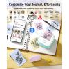 image:imageMemoking T02 Sticker Paper Holographic Silver Compatible with T02M02Q02ET02 ProD20D21 Print Pods Mini Printer Thermal Sticky Labels 50mmx35m for Journal Photo Texts Study Notes Sticker 3 RollsYellowPinkBlue