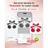 image:imageMemoking T02 Sticker Paper Holographic Silver Compatible with T02M02Q02ET02 ProD20D21 Print Pods Mini Printer Thermal Sticky Labels 50mmx35m for Journal Photo Texts Study Notes Sticker 3 RollsTransparent Red