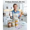 image:imageMemoking T02 Sticker Paper Holographic Silver Compatible with T02M02Q02ET02 ProD20D21 Print Pods Mini Printer Thermal Sticky Labels 50mmx35m for Journal Photo Texts Study Notes Sticker 3 RollsPinkGreenPurple