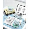 image:imageMemoking T02 Sticker Paper Holographic Silver Compatible with T02M02Q02ET02 ProD20D21 Print Pods Mini Printer Thermal Sticky Labels 50mmx35m for Journal Photo Texts Study Notes Sticker 3 RollsGreen