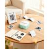 image:imageMemoking T02 Sticker Paper Holographic Silver Compatible with T02M02Q02ET02 ProD20D21 Print Pods Mini Printer Thermal Sticky Labels 50mmx35m for Journal Photo Texts Study Notes Sticker 3 RollsHolographic Silver