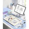 image:imageMemoking T02 Sticker Paper Holographic Silver Compatible with T02M02Q02ET02 ProD20D21 Print Pods Mini Printer Thermal Sticky Labels 50mmx35m for Journal Photo Texts Study Notes Sticker 3 RollsTransparent