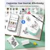image:imageMemoking T02 Sticker Paper Holographic Silver Compatible with T02M02Q02ET02 ProD20D21 Print Pods Mini Printer Thermal Sticky Labels 50mmx35m for Journal Photo Texts Study Notes Sticker 3 RollsWhite