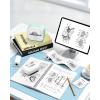image:imageMemoking T02 Sticker Paper Holographic Silver Compatible with T02M02Q02ET02 ProD20D21 Print Pods Mini Printer Thermal Sticky Labels 50mmx35m for Journal Photo Texts Study Notes Sticker 3 RollsMilky White