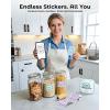 image:imageMemoking T02 Sticker Paper Holographic Silver Compatible with T02M02Q02ET02 ProD20D21 Print Pods Mini Printer Thermal Sticky Labels 50mmx35m for Journal Photo Texts Study Notes Sticker 3 RollsPurpleOrangeGreen