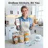 image:imageMemoking T02 Sticker Paper Holographic Silver Compatible with T02M02Q02ET02 ProD20D21 Print Pods Mini Printer Thermal Sticky Labels 50mmx35m for Journal Photo Texts Study Notes Sticker 3 RollsGreen
