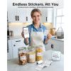 image:imageMemoking T02 Sticker Paper Holographic Silver Compatible with T02M02Q02ET02 ProD20D21 Print Pods Mini Printer Thermal Sticky Labels 50mmx35m for Journal Photo Texts Study Notes Sticker 3 RollsMilky White